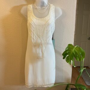 VINTAGE EMBROIDERED MINDI DRESS